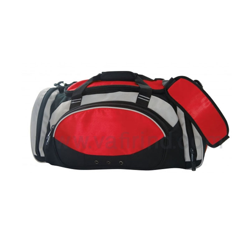 Black red sports gym  bag