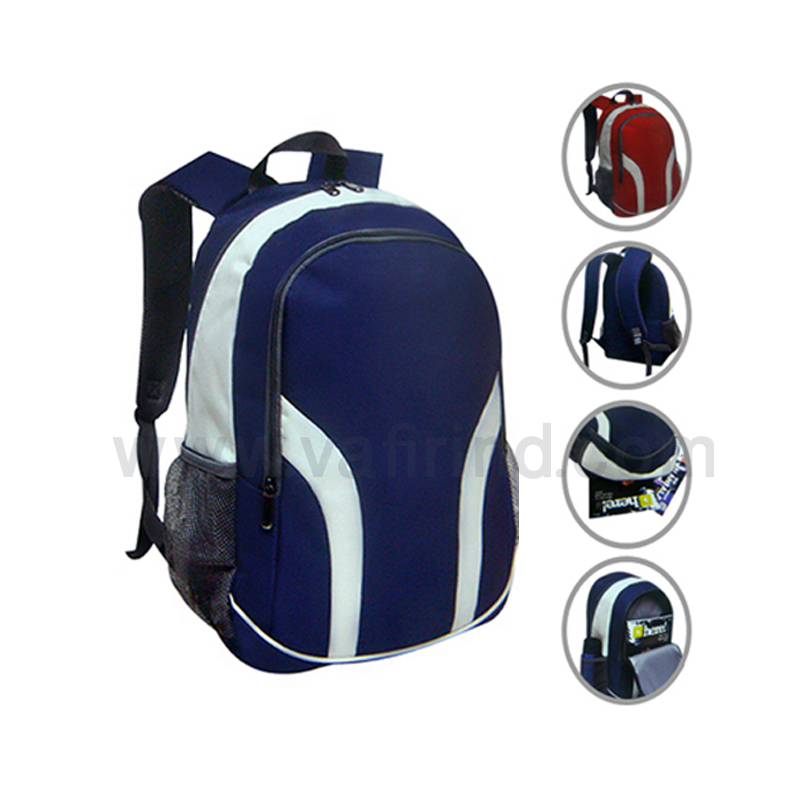 Blue black backpack bag
