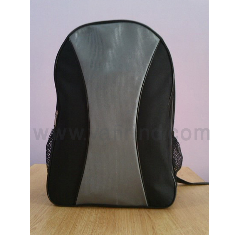 Silver black Backpack