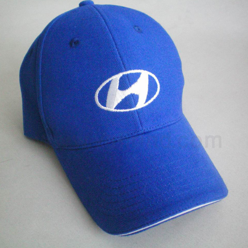 Blue Cap with embroidery 