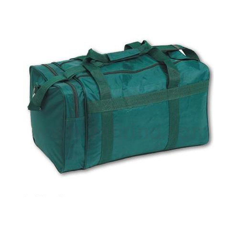 Green duffel sports bag